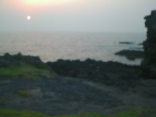 夕暮れの壱岐島