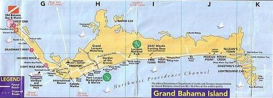バハマ地図