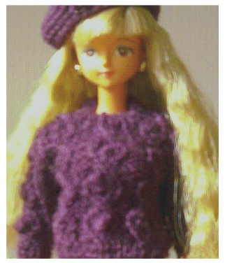 セーター紫