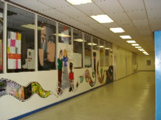 美術室の廊下