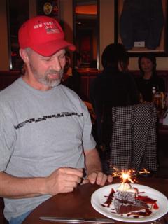 Bob&'s birthday cake at Hard Rock Cafe
