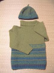 娘のセーター＆帽子